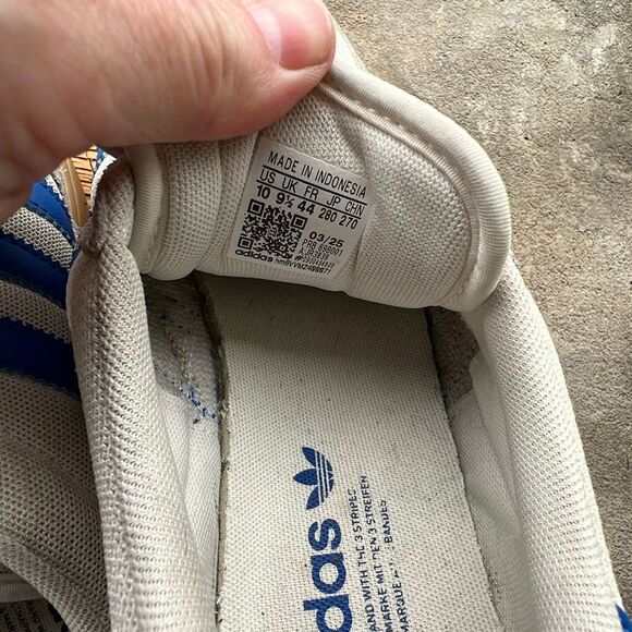 Adidas Gazelle Sala Sneakers in Off-White & Blue Size 10 main image 5